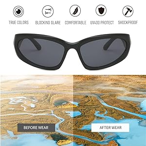小物 00s DIESEL archive sunglasses cyber y2k Amazon.com: BAWUYI Fashion Y2K Wrap Around Sunglasses for